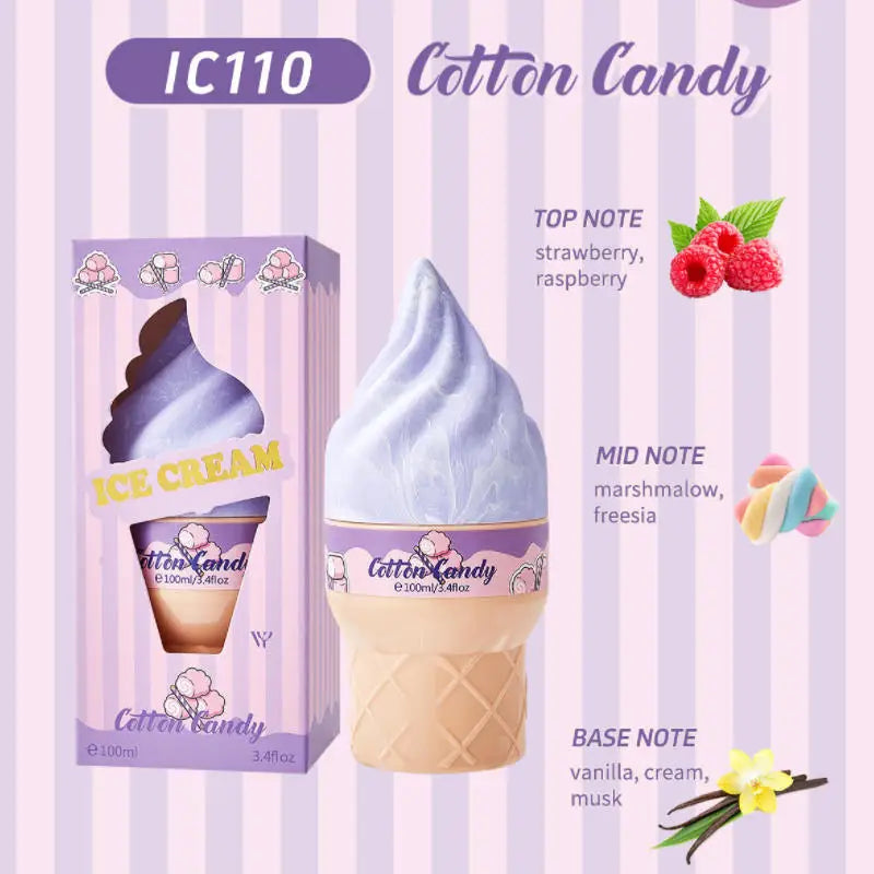 Gourmet Dessert Perfume Spray,Chocolate Cookie/Cotton Candy/Caramel Popcorn Fragrance Mist,Sweet Women Strawberry Vanilla Scent TechVisio