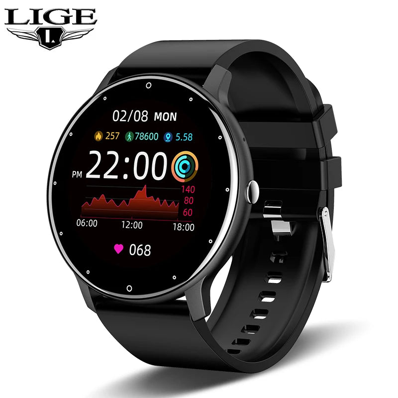 Montre Connectée Sport & Santé – Écran Tactile, FC, SpO2, Bluetooth 5.0