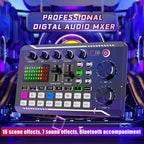 Kit Streaming F998 – Carte Son Live Professionnelle + Micro BM-800 Condensateur, Bluetooth 5.0 TechVisio