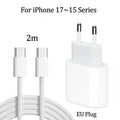 Chargeur iPhone 20W USB-C KEAI – Charge Rapide + Câble Inclus TechVisio