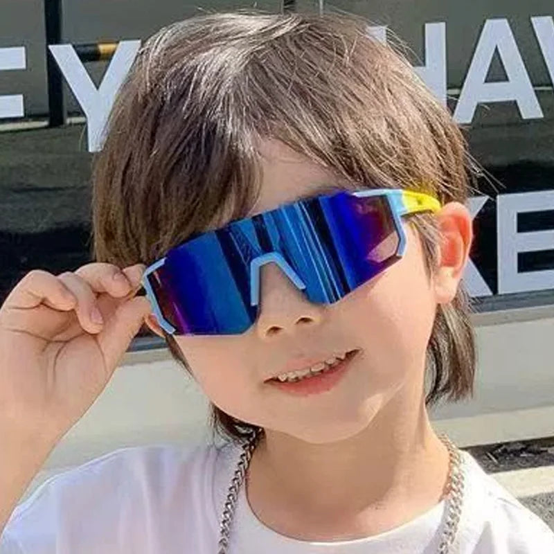 Fashion Colorful Cycling Sun Glasses Boy Girl Outdoor Sport Ride Protection Optical Glasses Climbing Skiing Children Goggles TechVisio