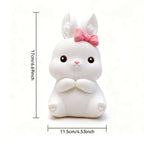 Veilleuse Lapin Mignon – Lumière Colorée ou Chaude, Variateur Tactile & Minuterie TechVisio
