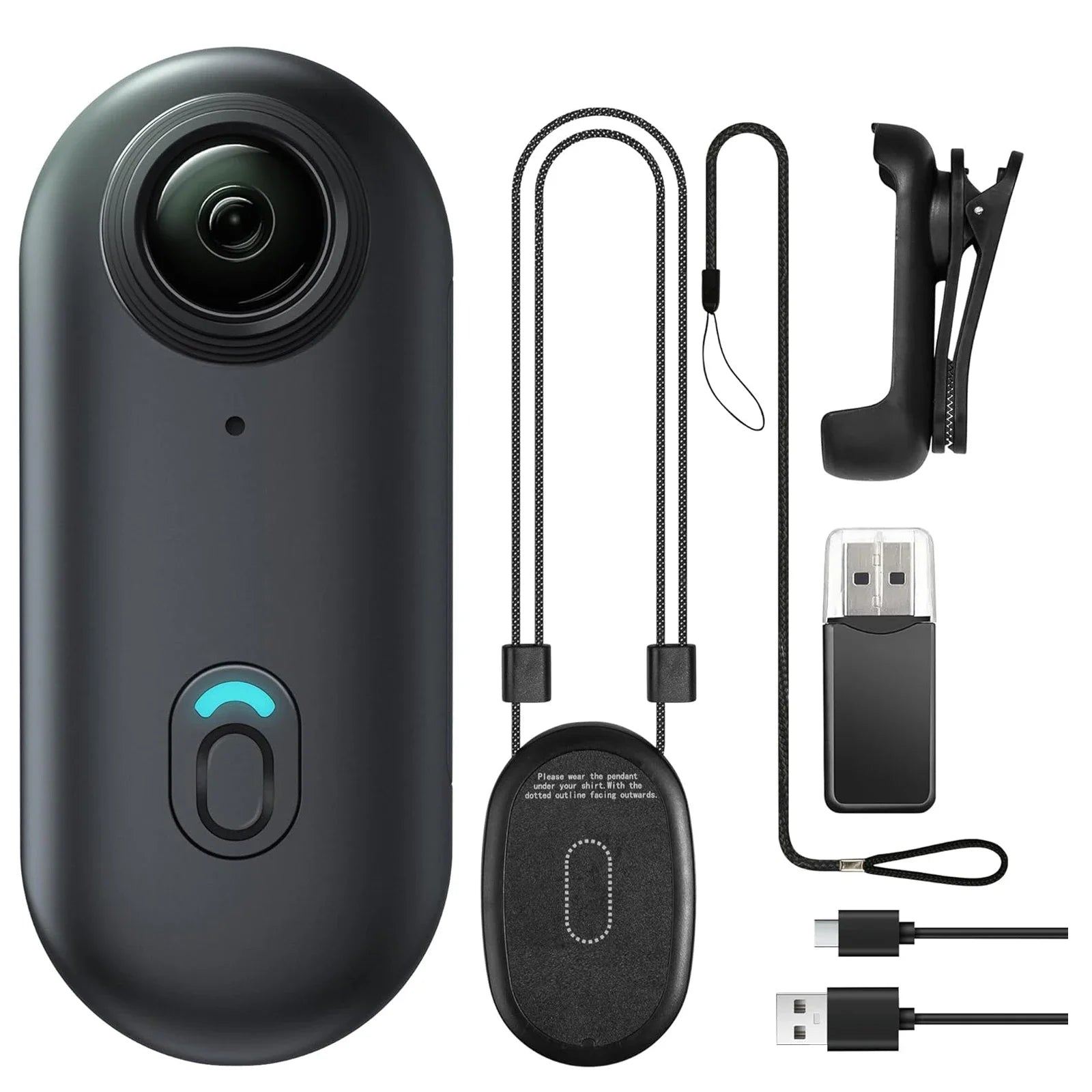 Kaysunlink H88 Mini Bodycam – 4K/1080p, WLAN, Magnetclip, Kopfhörer & Motorrad
