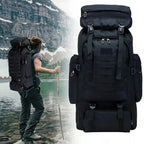 75L Wear-Resistant Waterproof Jungle Camouflage Backpack – Large-Capacity Mountaineering Rucksack for Camping, Hiking & Cycling | Ergonomic Straps & Ventilated Back for All-Day Comfort | Heavy-Duty for Outdoor Adventures & TechVisio