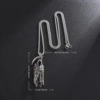 Hell Death Scythe Necklace Pendant Gothic Mysterious Devil Necklace Men\'s Personality Punk Retro Halloween Trend Jewelry TechVisio
