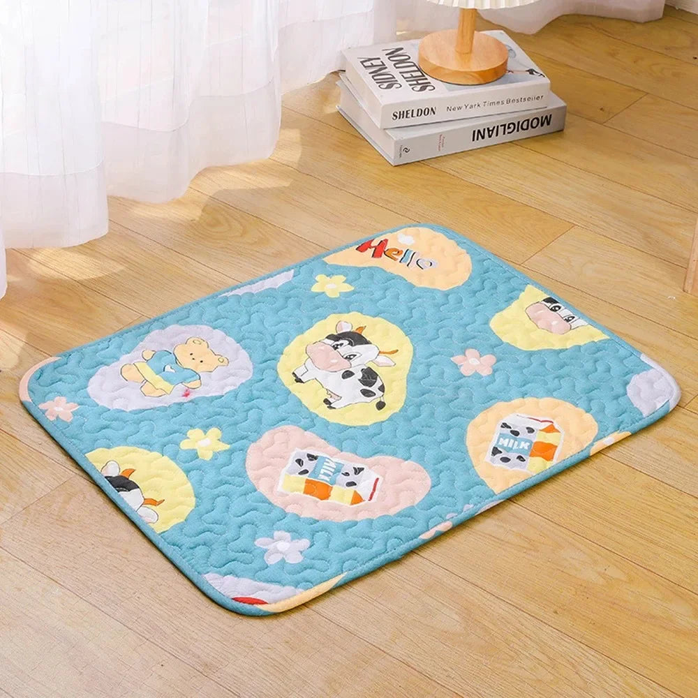 Summer Mat Pet Cooling Ice Blanket Mat Moisture Proof Dog Floor Sofa Cushion Skin Friendly Cat Sleep Breathable Pet Bed Covers TechVisio