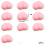 10Pcs Fun Noctilucent Butt Mochi Squeeze Stereo Relieve Stress Peach Bum Sticker Mobile Phone Decoration Accessories Toy TechVisio