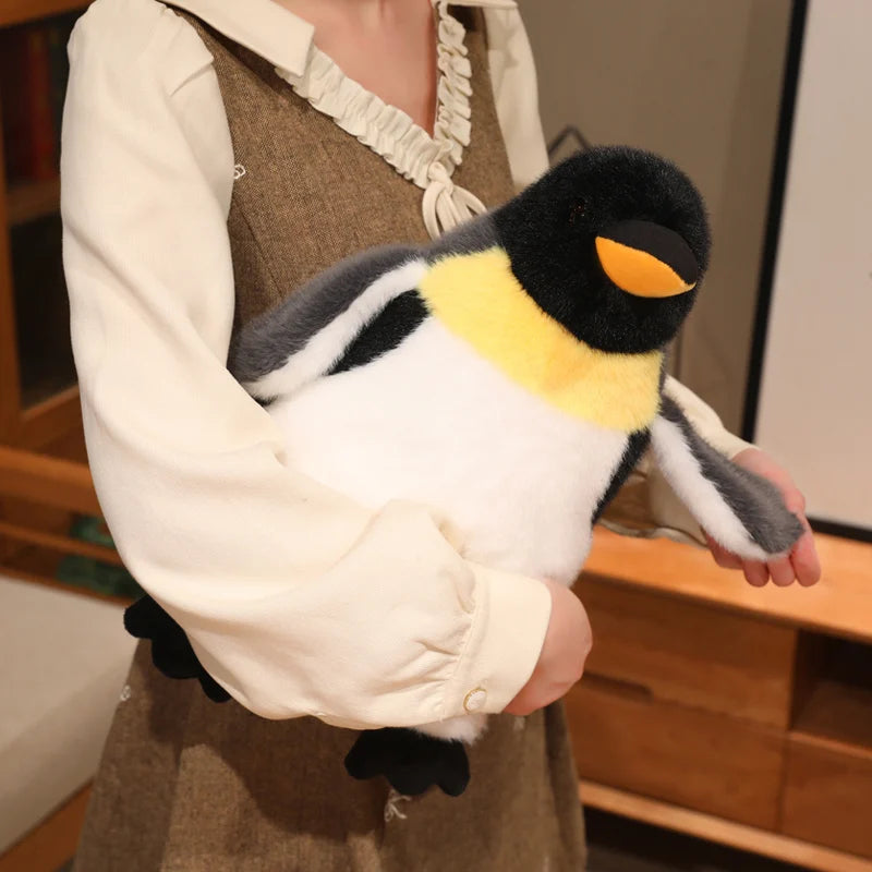 Kawaii 20/27/40cm Simulation Emperor Penguin Soft Fluffy Plush Doll Toy Antarctic Penguin Plushie Animal Toys TechVisio