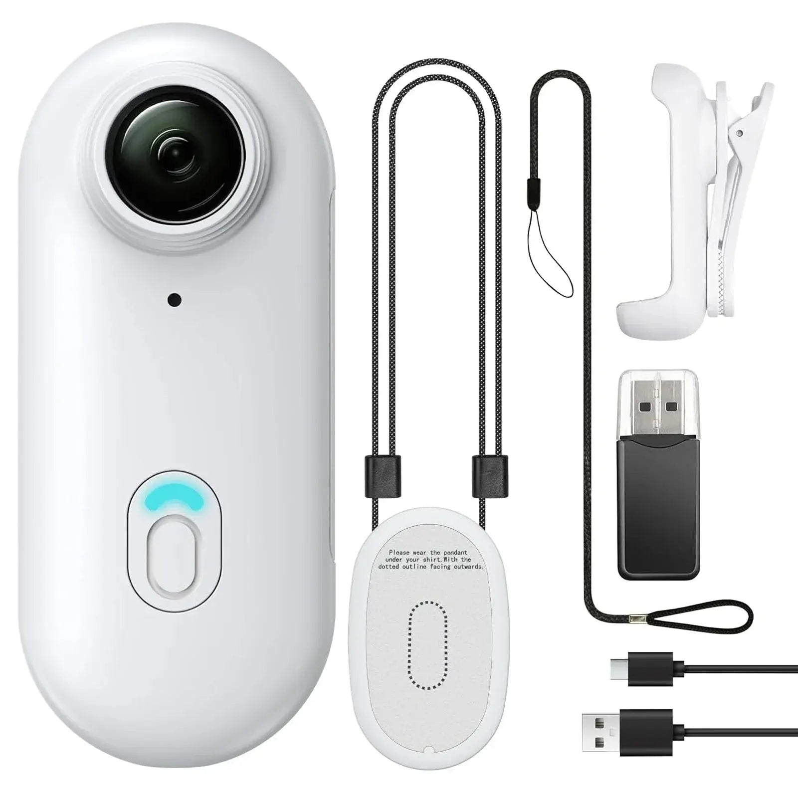 Mini Caméra Corporelle Kaysunlink H88 – 4K/1080p, WiFi, Clip Magnétique, Casque & Moto TechVisio