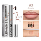 Lip Liner Pencil Peel Off Lip Stain Tattoo Long Wearing Matte Waterproof Smudge Proof Transfer Proof Lip Cosmetic For All Day TechVisio