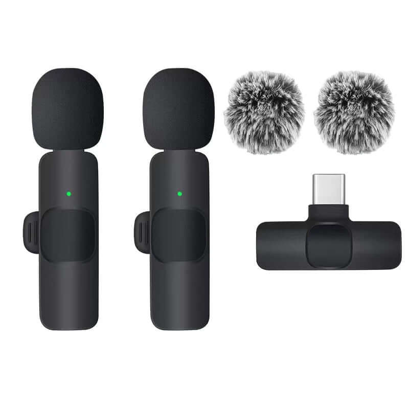 Micro Lavalier Sans Fil 2.4G Basix — Anti-bruit iPhone Android TechVisio