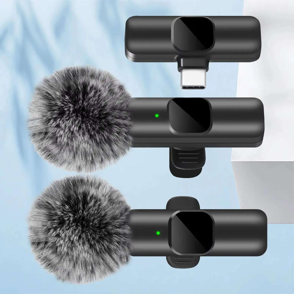 Micro Lavalier Sans Fil 2.4G Basix — Anti-bruit iPhone Android TechVisio