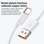 6A 66W Super Fast EU Wall Charger For Huawei Mate 40 50 60 P50 Nova 8 9 10 Honor 90 100 X7 X8 X9 Magic Type C Charging USB Cable TechVisio