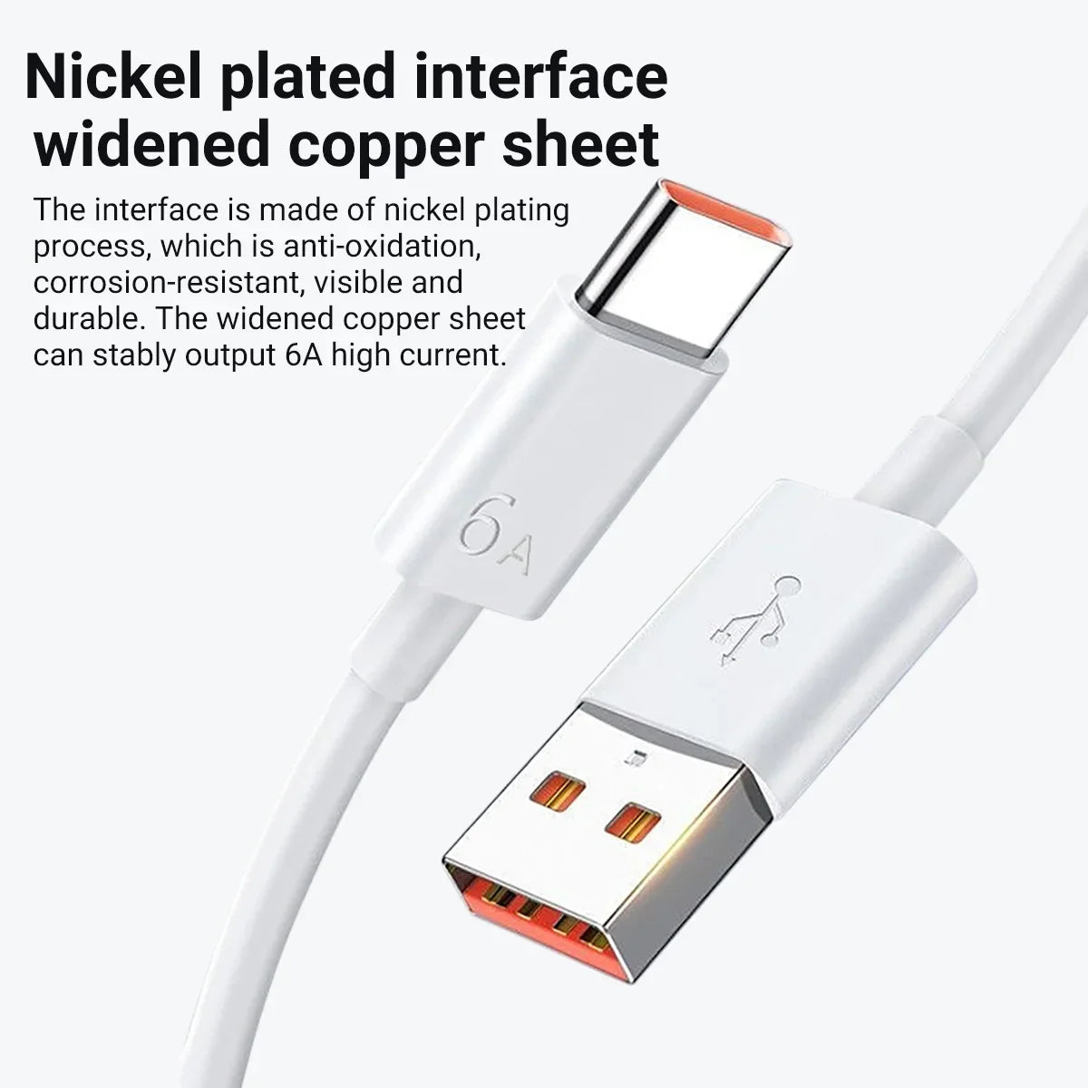 6A 66W Super Fast EU Wall Charger For Huawei Mate 40 50 60 P50 Nova 8 9 10 Honor 90 100 X7 X8 X9 Magic Type C Charging USB Cable TechVisio