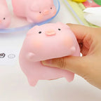 Squishy Cochon Rose Kawaii Mochi Anti-Stress TechVisio