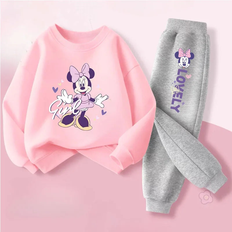 Spring Autumn New Style Children's Clothing Sets Baby Girls O Neck Sweatshirt Pants Two Piece Set Kids Breathable Thin Tracksuit TechVisio
