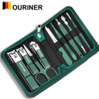 6-9 Pcs Manicure Set With Leather Case Professional Foot And Face Care Tool Kits Stainless Steel Nail Clipper Sets Gift TechVisio