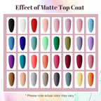 36 pcs Gel Nail Polish Set-32 Colors Gel Polish Kit Base Coat Glossy Matte And Glitter Top Coat Nail Polish Set TechVisio