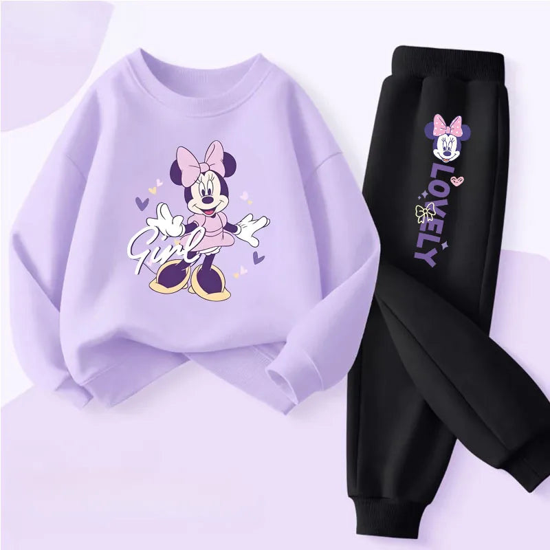 Spring Autumn New Style Children's Clothing Sets Baby Girls O Neck Sweatshirt Pants Two Piece Set Kids Breathable Thin Tracksuit TechVisio