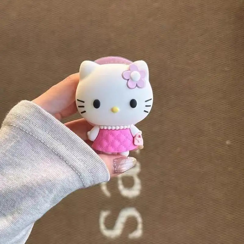 Support Téléphone Magnétique MagSafe Kawaii 3D – Silicone Pliable