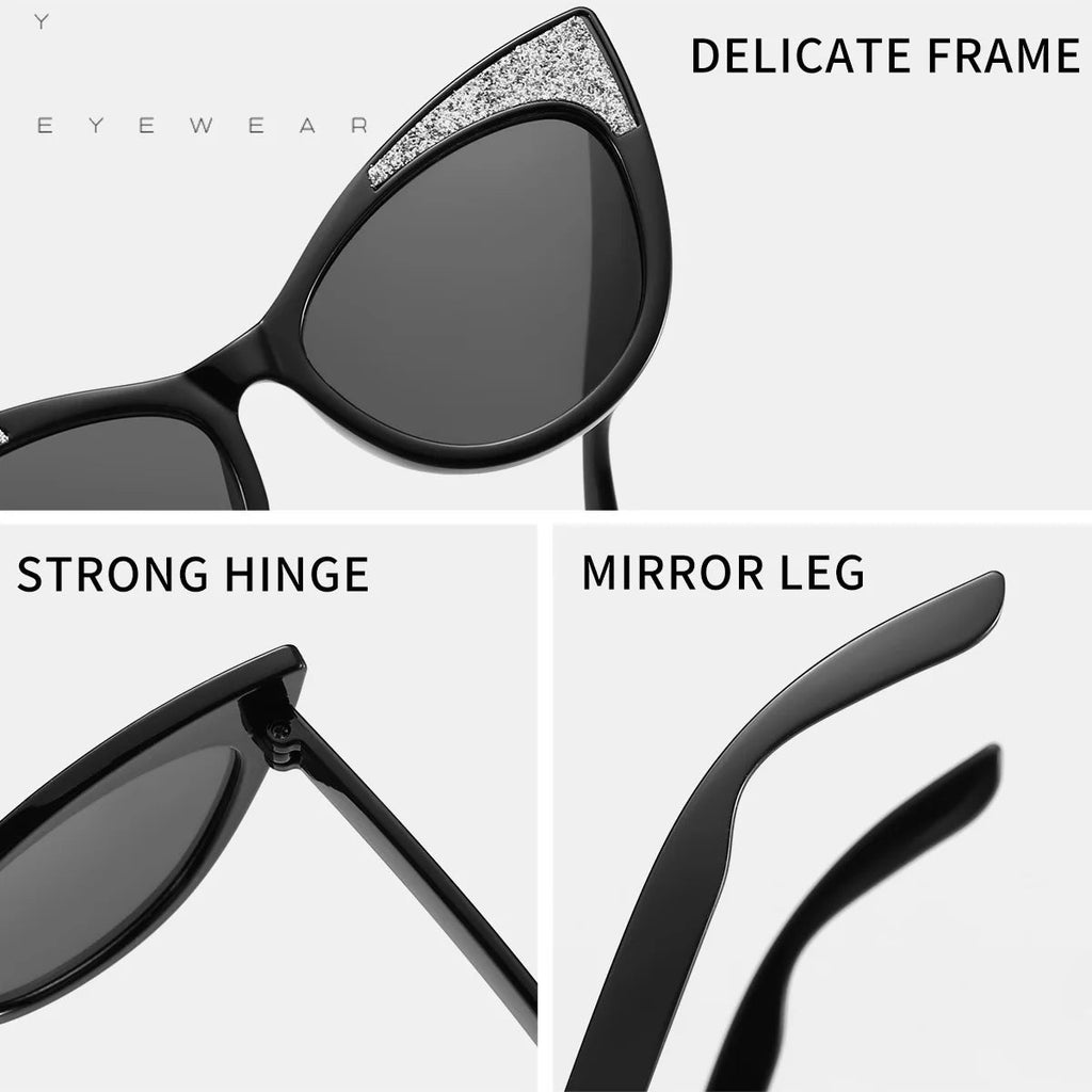 Lovely Cat Eye Children Sunglasses Shiny Bowknot Sun Glasses Kids Cute Baby Eyewear Trend Girls Boy Eyeglasses TechVisio