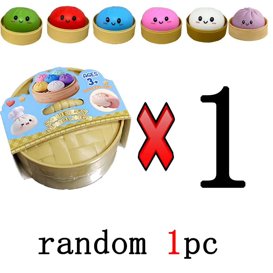Squishy Anti-Stress Bao Ravioli – Fidget Toy TPR, Slow Rising
