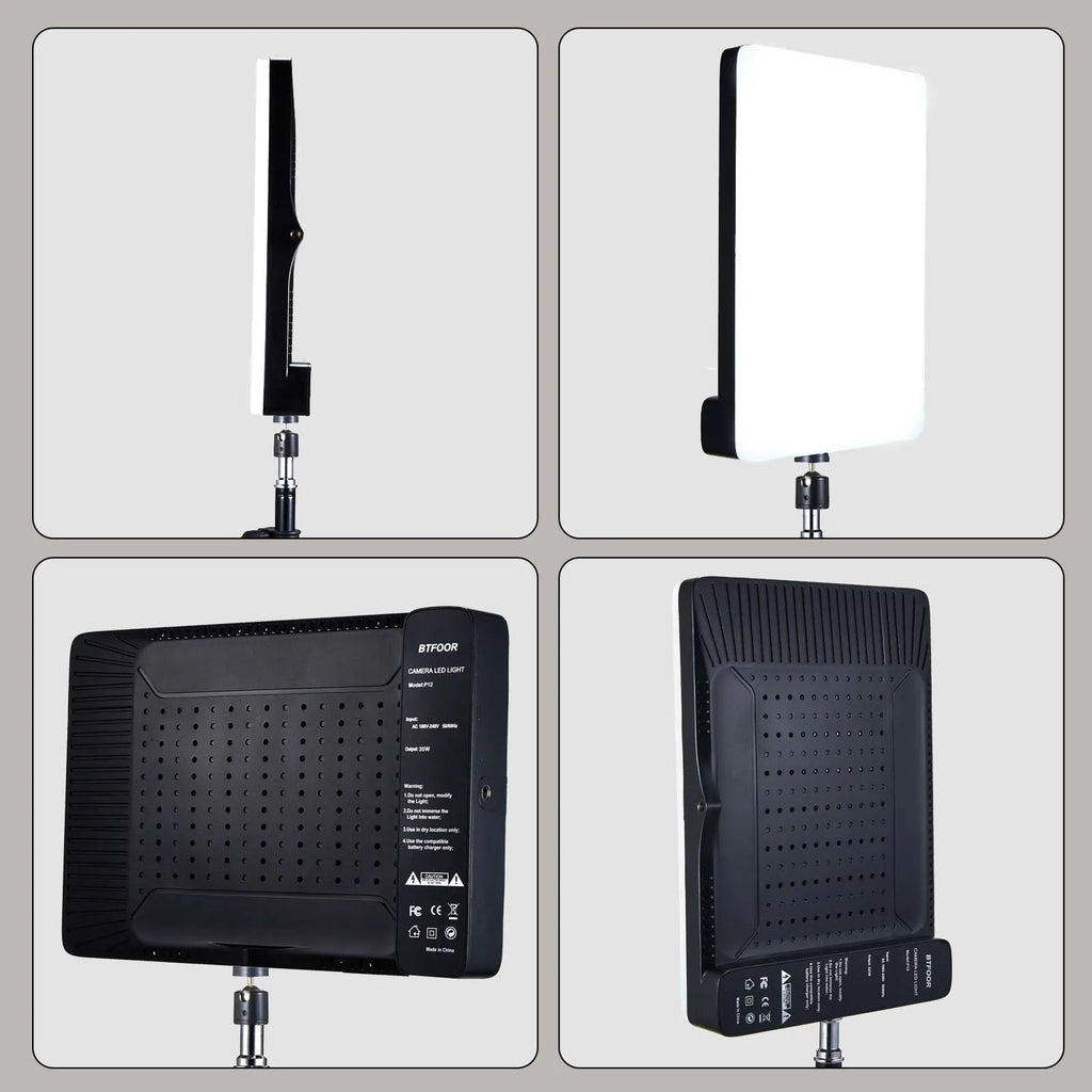 Studio TechVisio LED Panel – Bi-Color 3000-6500K | Long Arm | Tripod