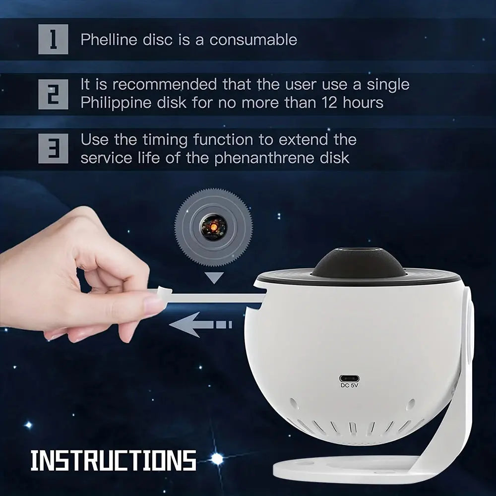 Mexllex – Projecteur Planétarium 13-en-1 LED HD 360° TechVisio