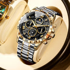2026 Men Watch Light Luxury Business Steel Belt Moonphase Starry Night Light Waterproof Men's Fashion Quartz Clock Watches Gift TechVisio