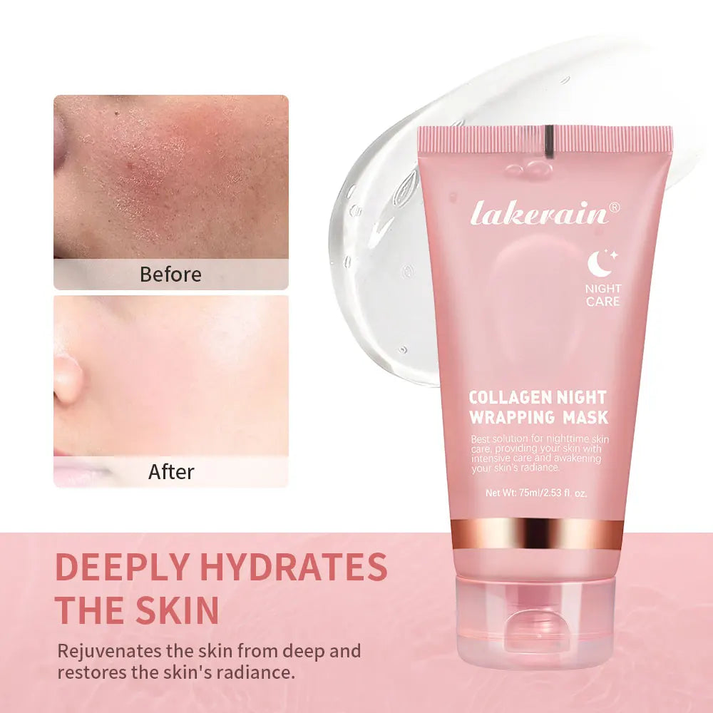 Korean Deep Collagen Mask Peel Off Mask Face Anti Wrinkle Lifting  Skin Care Masks Bio Pack Night Wrapping Woman Overnight Skin TechVisio