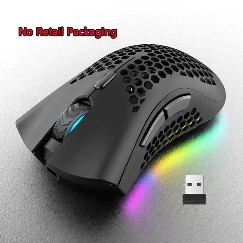 BM600 – Souris Gaming Sans Fil Honeycomb RGB 2.4GHz TechVisio