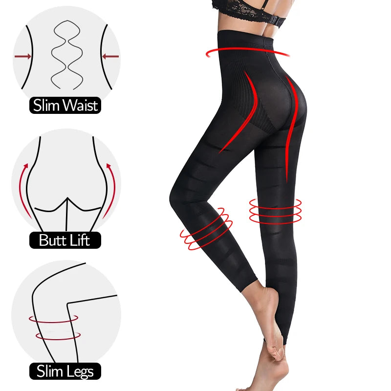 Women Legging High Waist New Leggins Tummy Control Panties Waist Trainer Slimming Pants Body Shaper Thigh Sculpting Slimmer TechVisio