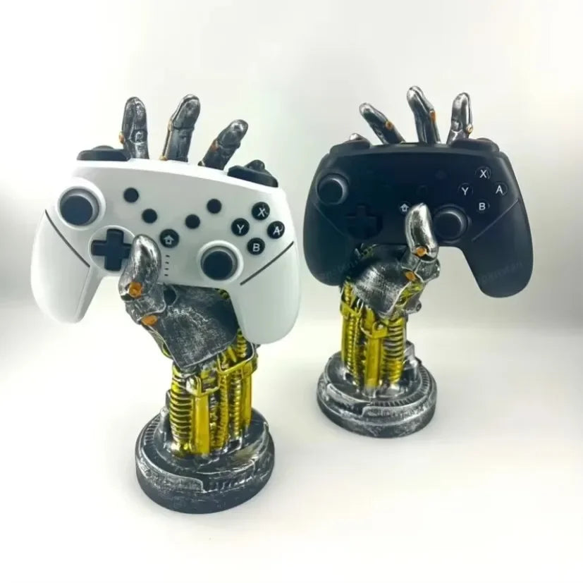Support Manette & Casque Cyberpunk Bras Robot – PS4, PS5, Switch