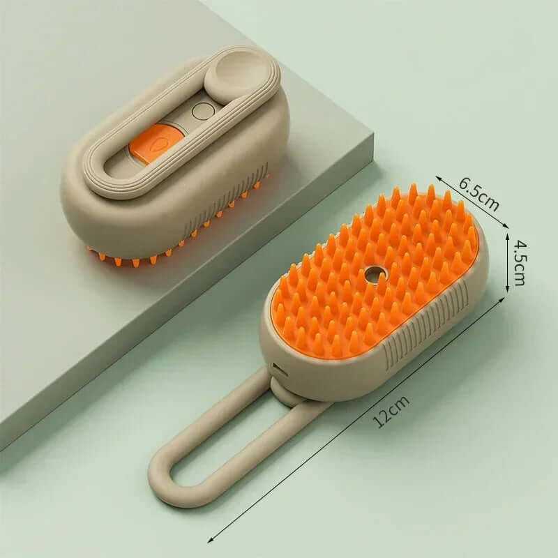 1~2pcs Steam Pet Brush 3-in-1 Massage Dog Steamy Brush Spray Beauty Tangled and Loose Hair Removal Cats Grooming Comb Dogs TechVisio