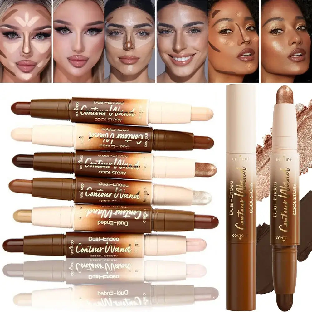 Stick Highlighter & Contouring 2-en-1 – 6 Teintes