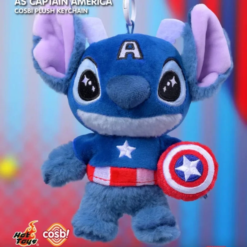 Stitch x Marvel Blind Box – Figurine Peluche Superhéros 14cm