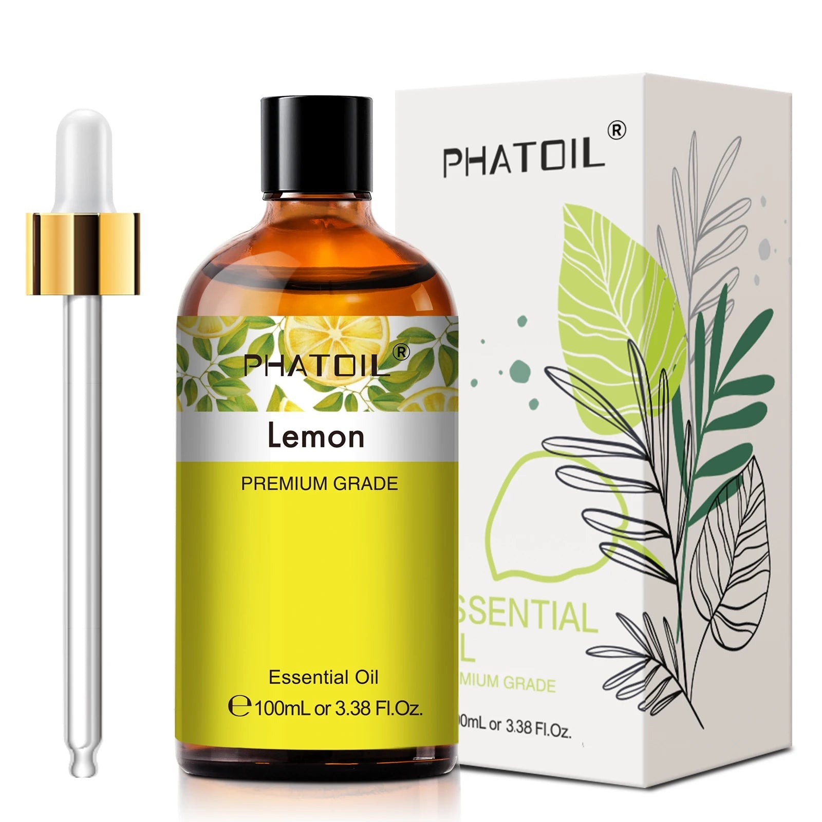 PHATOIL 100ml Pure Natural Essential Oils For Diffuser Candle Making Lavender Jasmine Vanilla Eucalyptus Aroma Essential Oil TechVisio