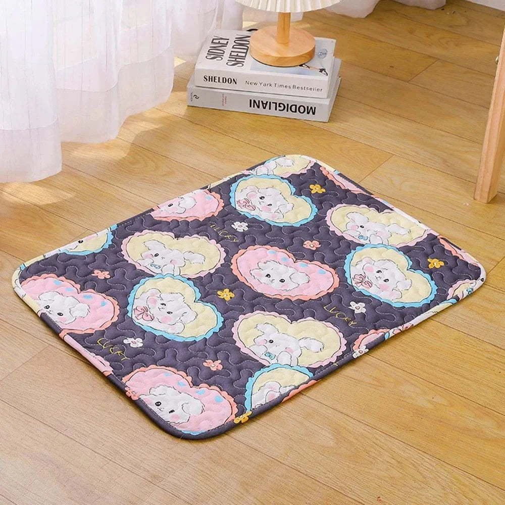 Summer Mat Pet Cooling Ice Blanket Mat Moisture Proof Dog Floor Sofa Cushion Skin Friendly Cat Sleep Breathable Pet Bed Covers TechVisio