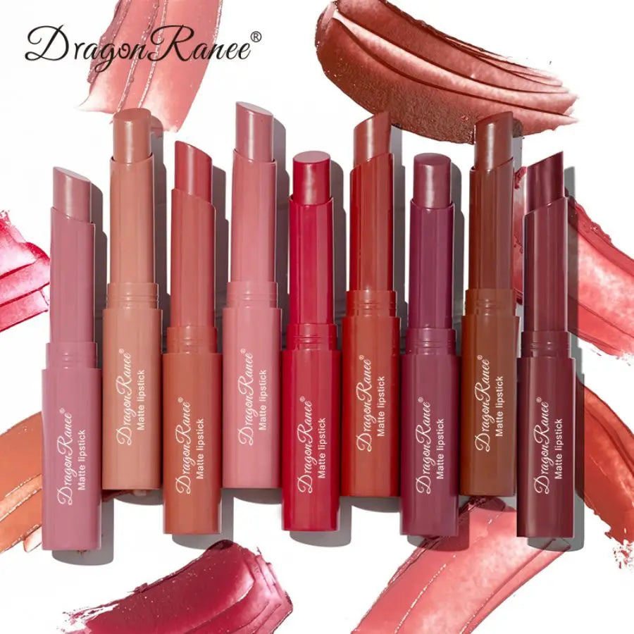 Lipstick Matte Matte Non-Fading Moisturizing European and American Makeup Lipstick Velvet Matte Lipstick Waterproof Not Easy to Fade Matte Lipstick Lipstick TechVisio