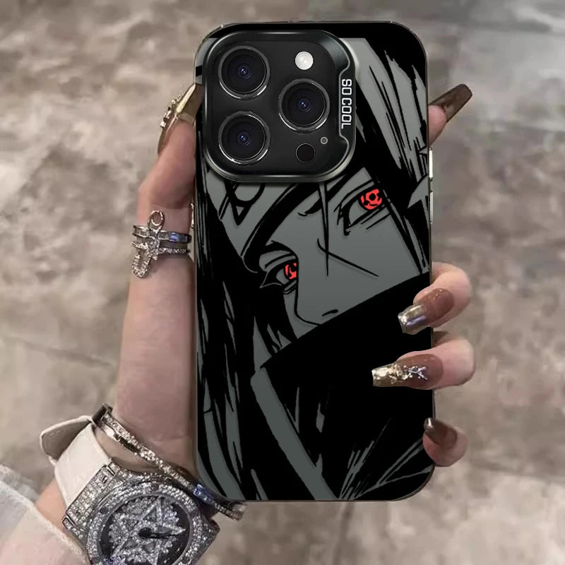 iPhone Naruto Hülle – Uchiha Itachi, PC+TPU Stoßfest, iPhone X bis 17 Pro Max