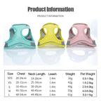Cats Dog Accessories Small Dog Collar Safety Vest Pet Chest Rope Dogs Cover Breathable Adjustable Harnesses Supplies Products TechVisio