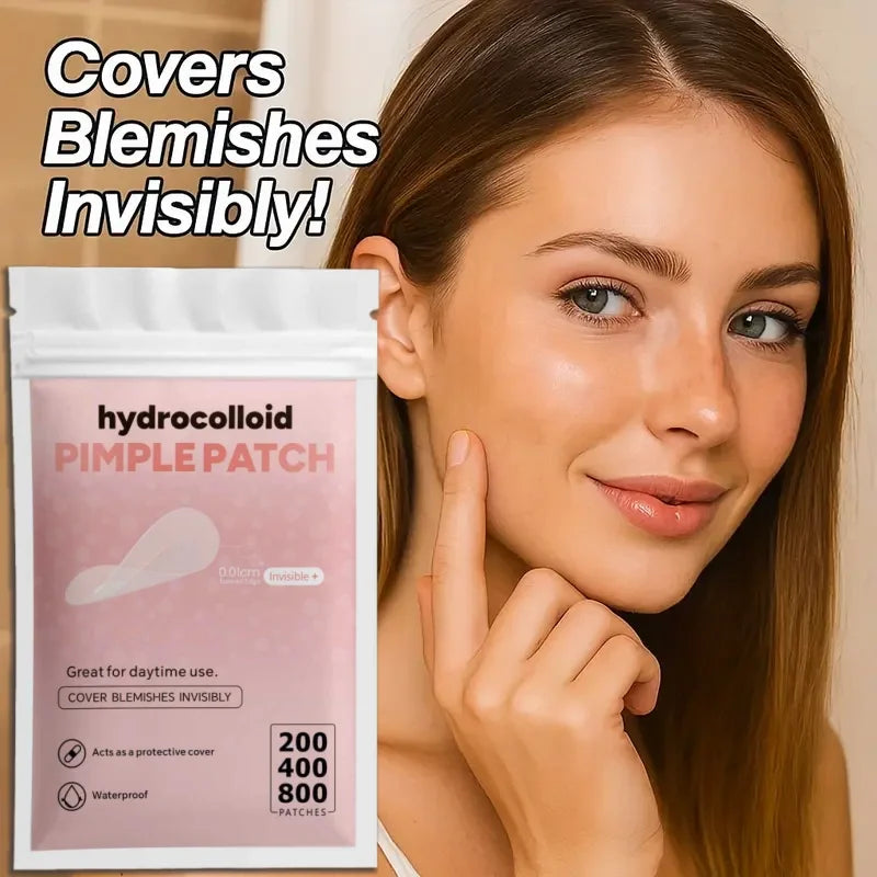 Pimple Patch Hydrocolloid Invisible – Tailles Mixtes | 200 à 800 pcs