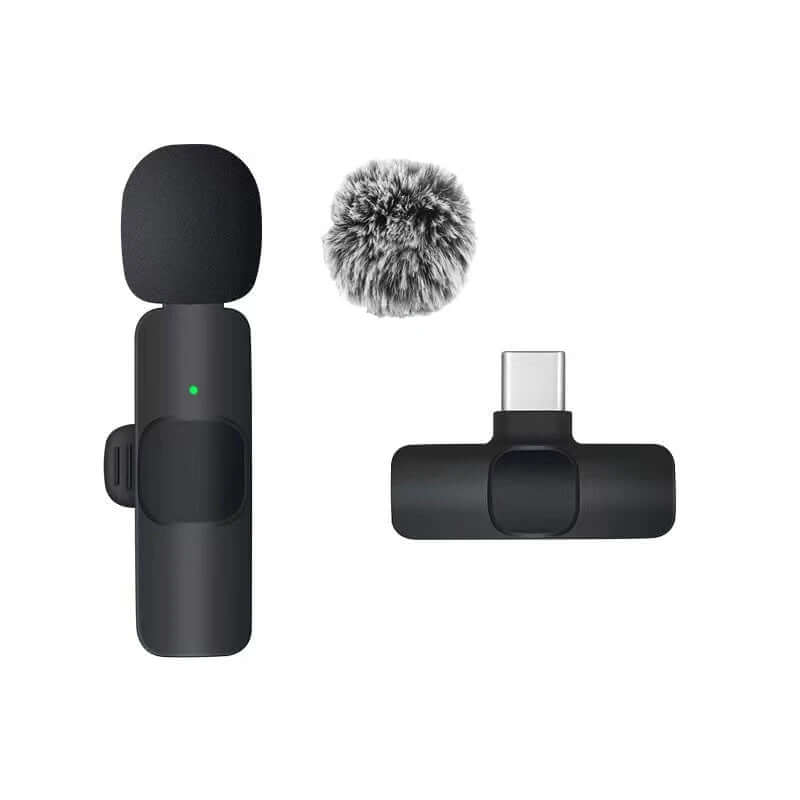 Micro Lavalier Sans Fil 2.4G Basix — Anti-bruit iPhone Android TechVisio