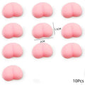 10Pcs Fun Noctilucent Butt Mochi Squeeze Stereo Relieve Stress Peach Bum Sticker Mobile Phone Decoration Accessories Toy TechVisio