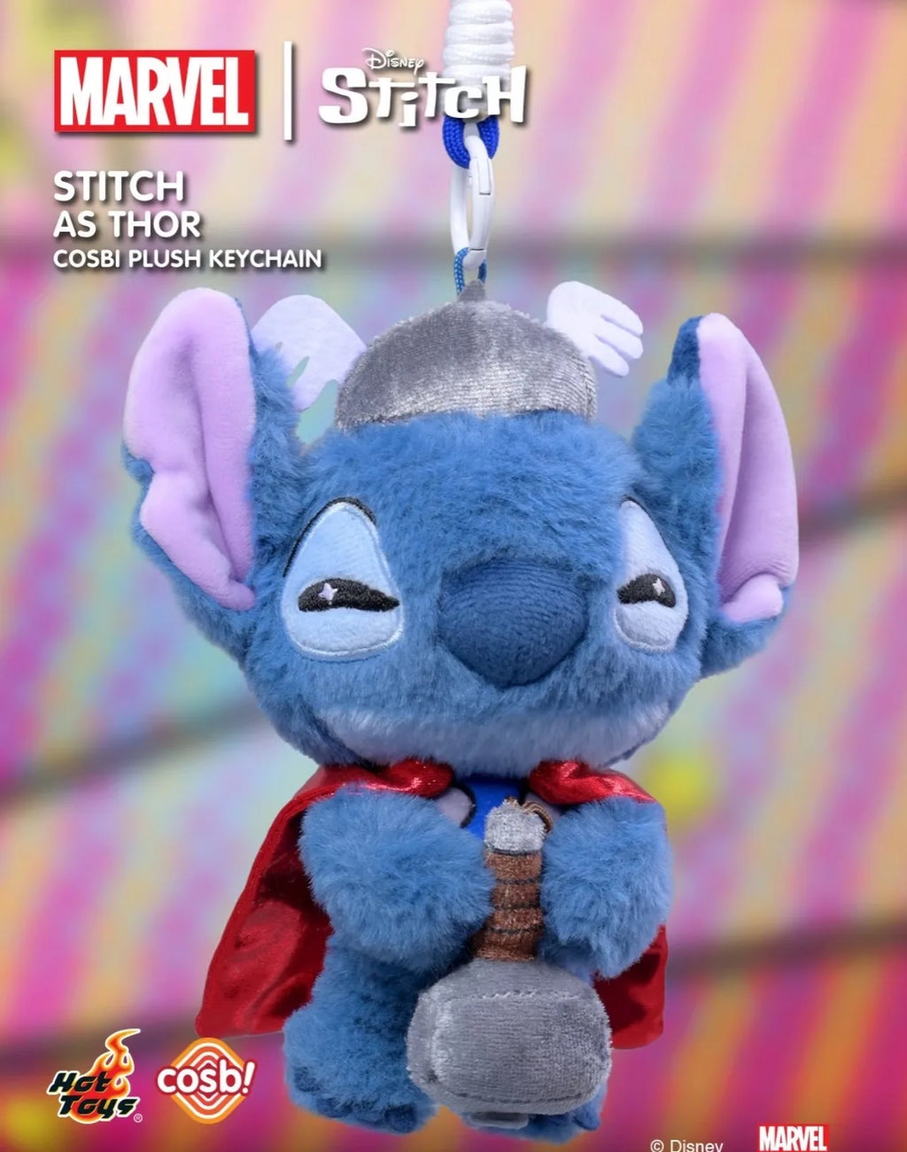 Stitch x Marvel Blind Box – Figurine Peluche Superhéros 14cm