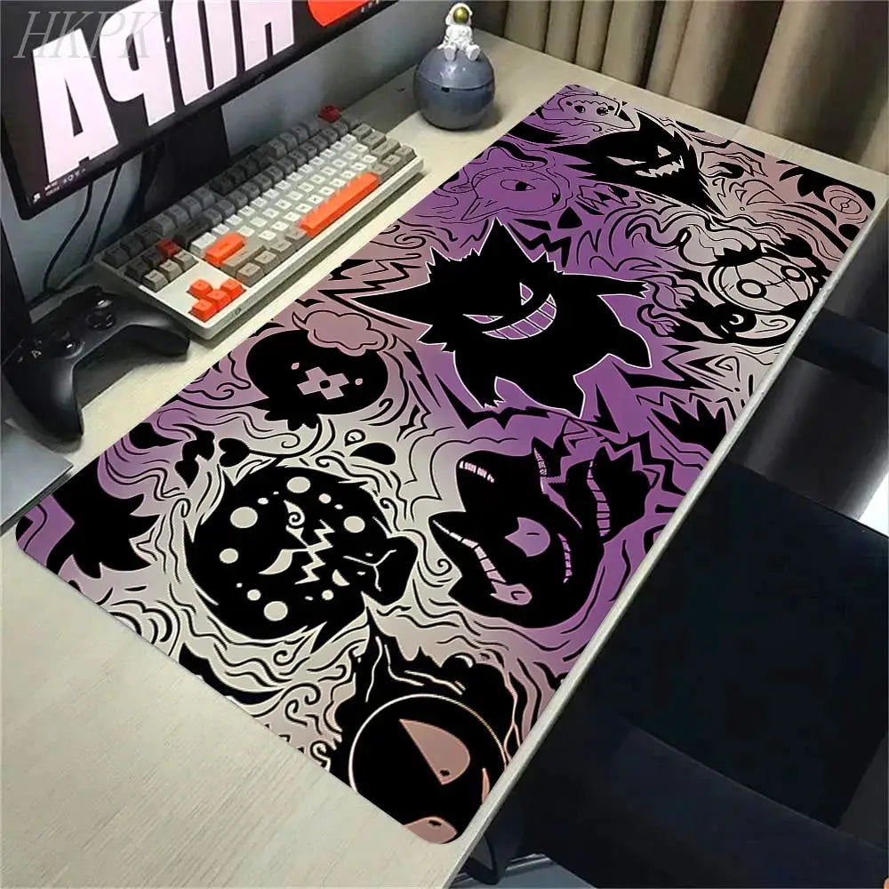 Tapis Souris Gaming Pokémon Gengar – XXL | Antidérapant | Bords Cousus TechVisio