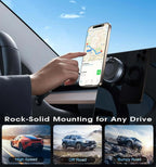 Vacuum Magnetic Car Phone Stable Dashboard  Adsorption  Anti-Shake Mobile StandUniversal For Cars Safe Driving Access TechVisio