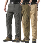 Male Cargo Pants Tactical Cotton Overalls Outdoor Utility Work Trousers Relaxed Fit Big Size Hombre Clothing TechVisio