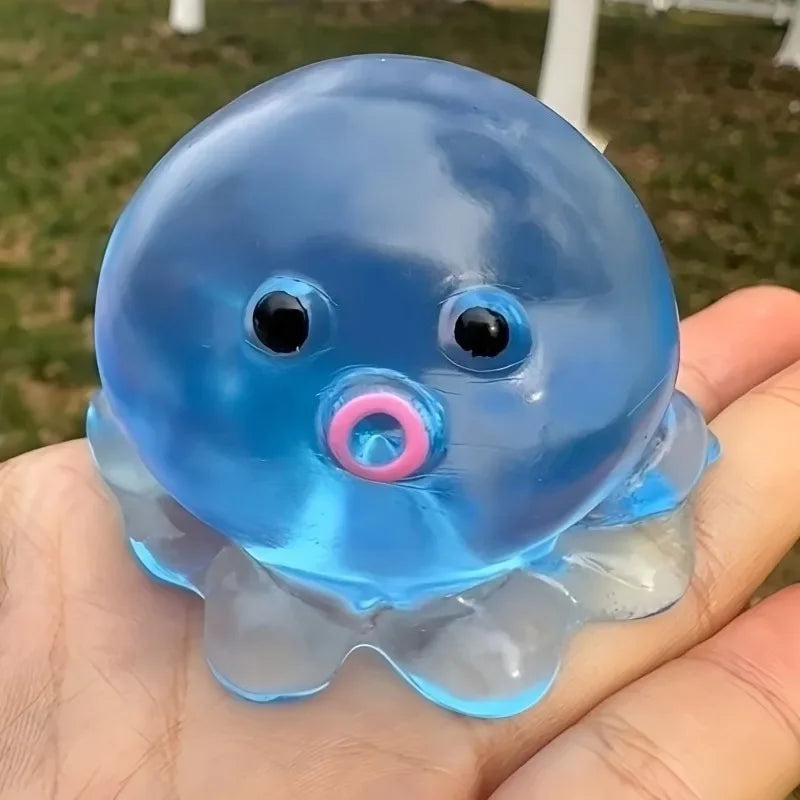 Squishy Oktopus Antistress Ozean – Dehnbares Squeeze-Spielzeug, langsames Aufgehen, Dekompressionsgeschenk