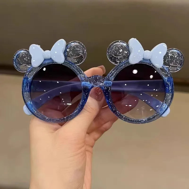 New Cute Crystal Bow Girls Children Sunglasses Fashion Trend Personalized Cartoon Sun Glasses Kids Shiny Eyewear TechVisio